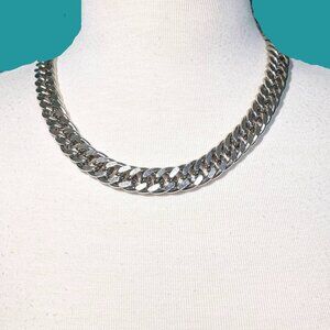 Unisex Stainless Steel Chunky Chain Necklace